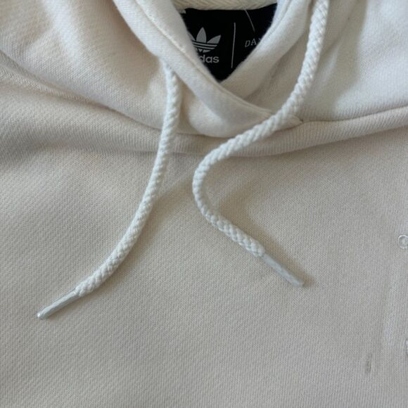 Adidas Daniëlle Cathari Womens White Cream Deconstructed Hoodie Size Medium NWT - Picture 2 of 6
